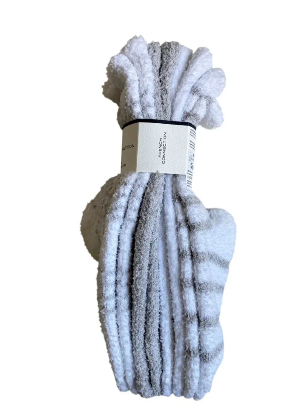 NWT French Connection Cozy Socks (Set of 4) (Grey & White)